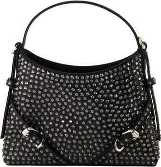 Givenchy Nano Voyou Bag - Dames - Handtassen - Zwart - ONE Size - Katoen - Tassen