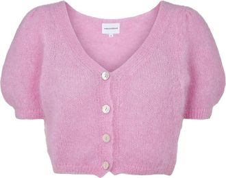 Americandreams Harper Cardigan - Dames - Vesten - Roze - XL - Wol - Truien & Vesten
