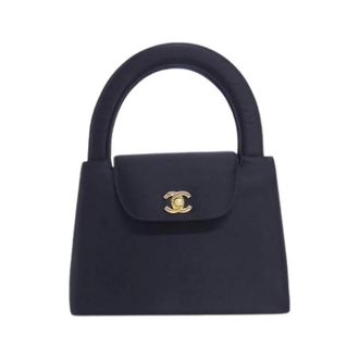 Chanel Pre-owned Satin Shoulder Bag - Dames - Pre-owned - Zwart - Maat: ONE Size Satijn