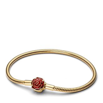 Pandora Bracelets - Disney Die Sch&ouml;ne &das Biest Magische Rose Armband - gold - Bracelets for ladies