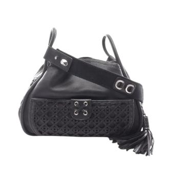 Dior Pre-owned Handbags, female, Black, Size: ONE SIZE Pre-owned Cannage Lace Leather Shoulder Bag