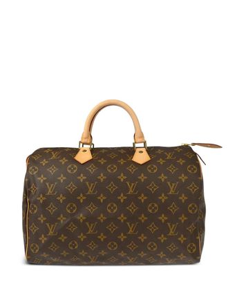 Louis Vuitton 1997 Monogram Speedy 35 hand bag - unisex - Leather/PVC - One Size - Brown