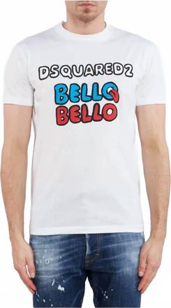 Dsquared2 Bello Bello Short Sleeve Graphic T-Shirt In White