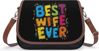 Generic Best Wife Ever Fashion Womens Crossbody Bags Novelty Handbag Shoulder Bag Purse