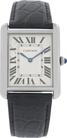 Cartier Pre-owned Cartier Tank Solo Silver Dial Mens Watch W5200003