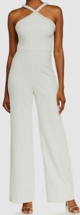 LIKELY Pearl Halter Top Jumpsuit In White