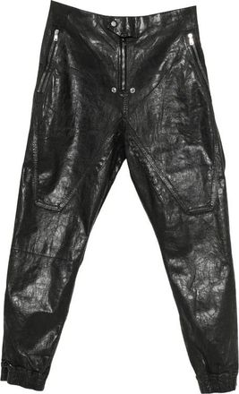 Rick Owens Broeken, Heren, Zwart, M, Katoen, Moto Track