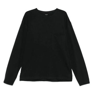 Christophe Lemaire Heren, Tops, Zwart, Maat: M Katoen