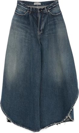 Balenciaga Distressed Wide-leg Jeans