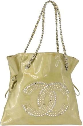 Chanel Pre-owned Tote Bags, female, Yellow, Size: ONE SIZE Pre-owned Tote Bag