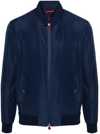 Kiton Giacca leggera con zip - Blu