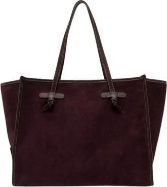 Gianni Chiarini Marcella Tote Bag - Dames - Shoppers - Rood - ONE Size - Leer - Tassen