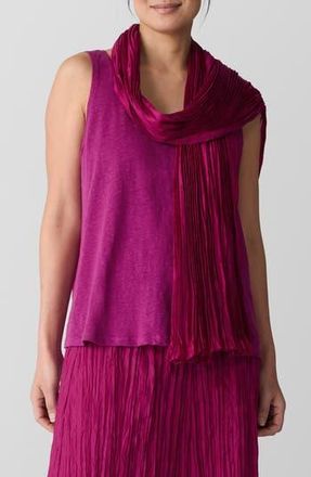 Eileen Fisher Whisper Crushed Silk Scarf in Sngra at Nordstrom Rack