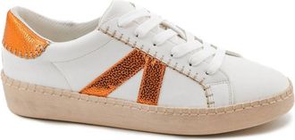 Corkys Footwear Womens Friend Zone Sneaker In Orange And White