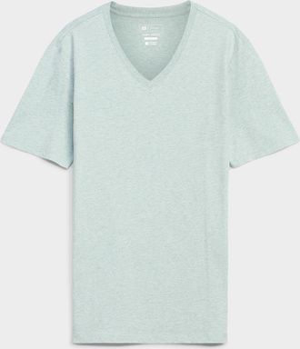 Le 31 Mens 100% organic cotton V-neck T-shirt Standard fit