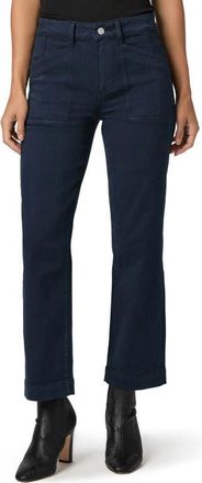 Paige Quincy Ankle Straight Leg Jeans in Vintage Navy Seascape at Nordstrom, Size 25