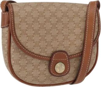 Celine Pre-owned Cross Body Bags, female, Beige, Size: ONE SIZE Pre-owned Vintage Shoulder Bag