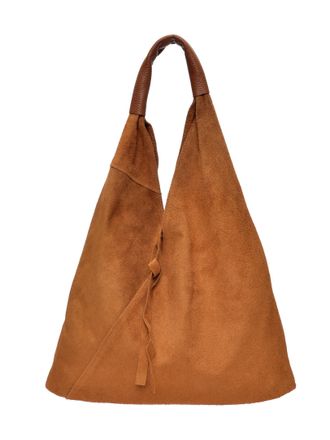 Anna Luchini Brown Rundleer Tas