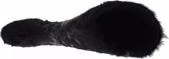 Dolce & Gabbana Black Xiangao Lamb Fur Leather Boots Womens Shoes