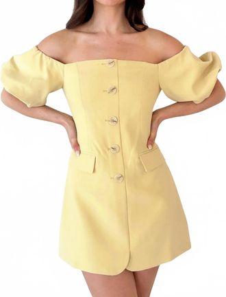 Astr Biviana Mini Dress In Butter