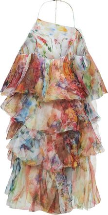 Zimmermann Womens Maxi Dress Luna Georgette Multicolour Polyester