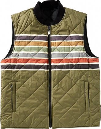 Pendleton Mens Wildwood Reversible Vest In Black Outdoor Stripe