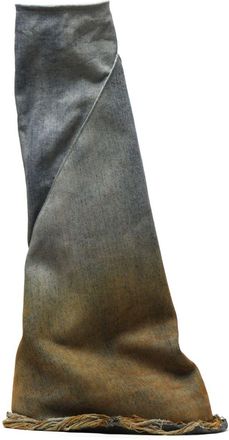 Rick Owens two-tone denim boots - women - Elastomultiester/Cotton/Elastomultiester/Cotton/Rubber - 37 - Neutrals