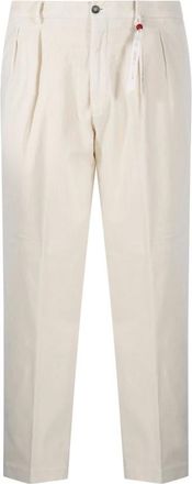 Santaniello Miro Pantalon - Heren - Broeken - Wit - Maat: L Wol
