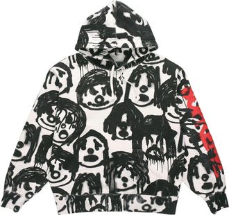 SUPREME x Yohji Yamamoto Hoodie White Black Red SUP-FW20-102