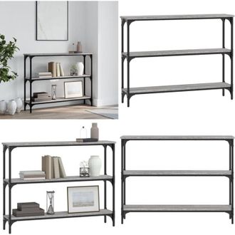 vidaXL Tavolino Consolle Grigio Sonoma 100x22,5x75cm Legno Multistrato - Tavolo da ingresso - Tavolo da soggiorno
