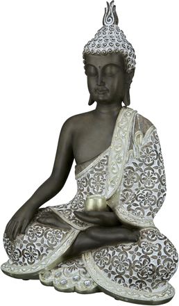 Gilde Buddhafigur »Buddha Mangala braun-weiss«