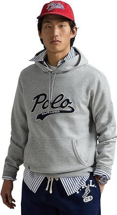 Polo Ralph Lauren Double-Knit Full-Zip Hoodie Mens Sweatshirt Andover Heather : 2XL, Cotton/Elastane