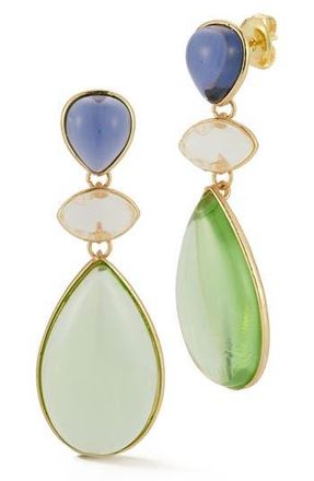 Sphera Milano Mixed CZ Drop Earrings in Gold Multi at Nordstrom Rack