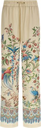 Etro Etro Hose mit Flora- und Fauna-Print