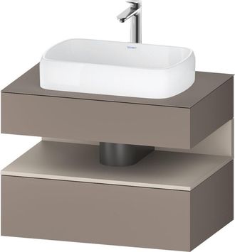 Duravit Duravit - Qatego Consola Mueble Bajo Lavabo, 1 Extra&iacute;ble, 1 Caj&oacute;n