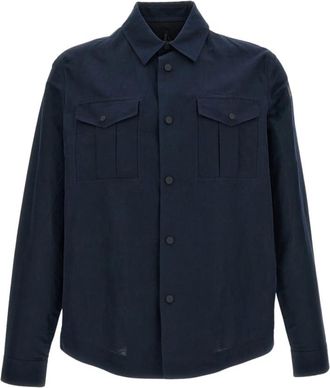 Roberto Ricci Design Casual Shirts, male, Blue, Size: 2XL Lynco Overshirt