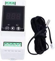 OEM Controlador De Temperatura Para Riel Gu&iacute;a, Calefacci&oacute;n Y Refrigeraci&oacute;n, Termostato Digital, 2 Rel&eacute;s, Sonda Cil&iacute;ndrica, Amper&iacute;metro Ac100-240v