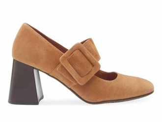 Chocolat Blu Womens Halle Pump In Brown Suede