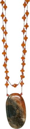 Margo Morrison Womens Faceted Carnelian Apetite Necklace In Multi