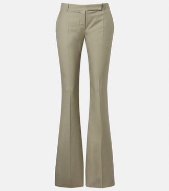 Alexander McQueen Pantaloni flared in lana