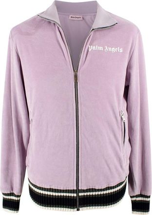 Palm Angels Lilac Chenille Track Jacket Size S