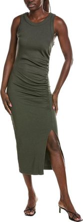Michael Stars Tala Sleeveless Shirred Seam Midi Dress