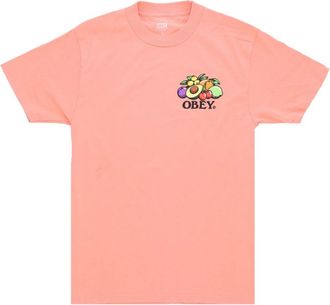 Obey Fruit Klassiek Citrus Heren T-shirt - Heren - T-shirts - Roze - XL - Katoen - Tops