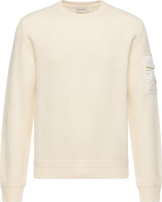 Moncler Moncler Wool Sweater, Men, White, Size: Xxl