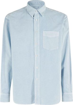 Aspesi Light Blue Cotton Shirt With Classic Collar