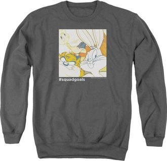 Gildan Looney Tunes Squad Goals Adult Crewneck Sweatshirt