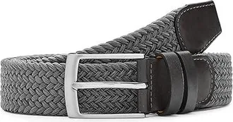 Magnanni Nadal Mens Belts Grey : SM, Elastic/Leather