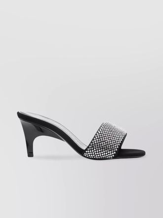 The Attico crystal embellished mules