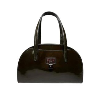 Loewe Pre-owned Handbag - Dames - Pre-owned - Groen - Maat: ONE Size Leer