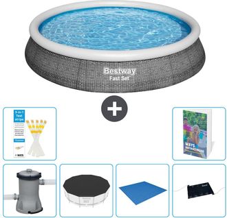 Bestway Piscina Bestway Fast Set Redonda - 396x84 Cm - 7-piezas S214